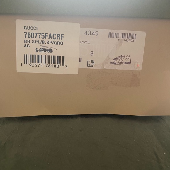 GUCCI Ace 'GG Crystal Canvas - Blue - Picture 8 of 9